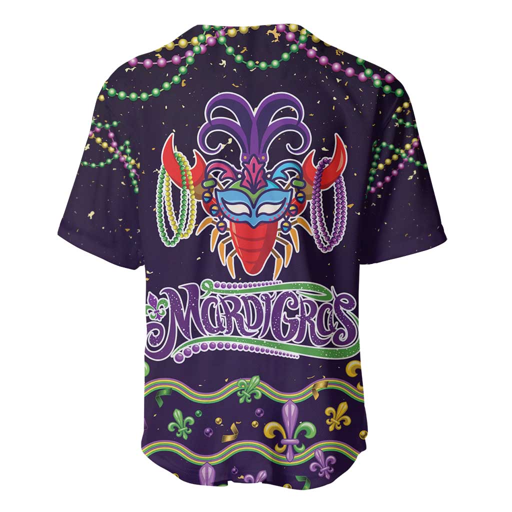 Come At Me Breaux Crawfish Beads Baseball Jersey Mardi Gras Carnival