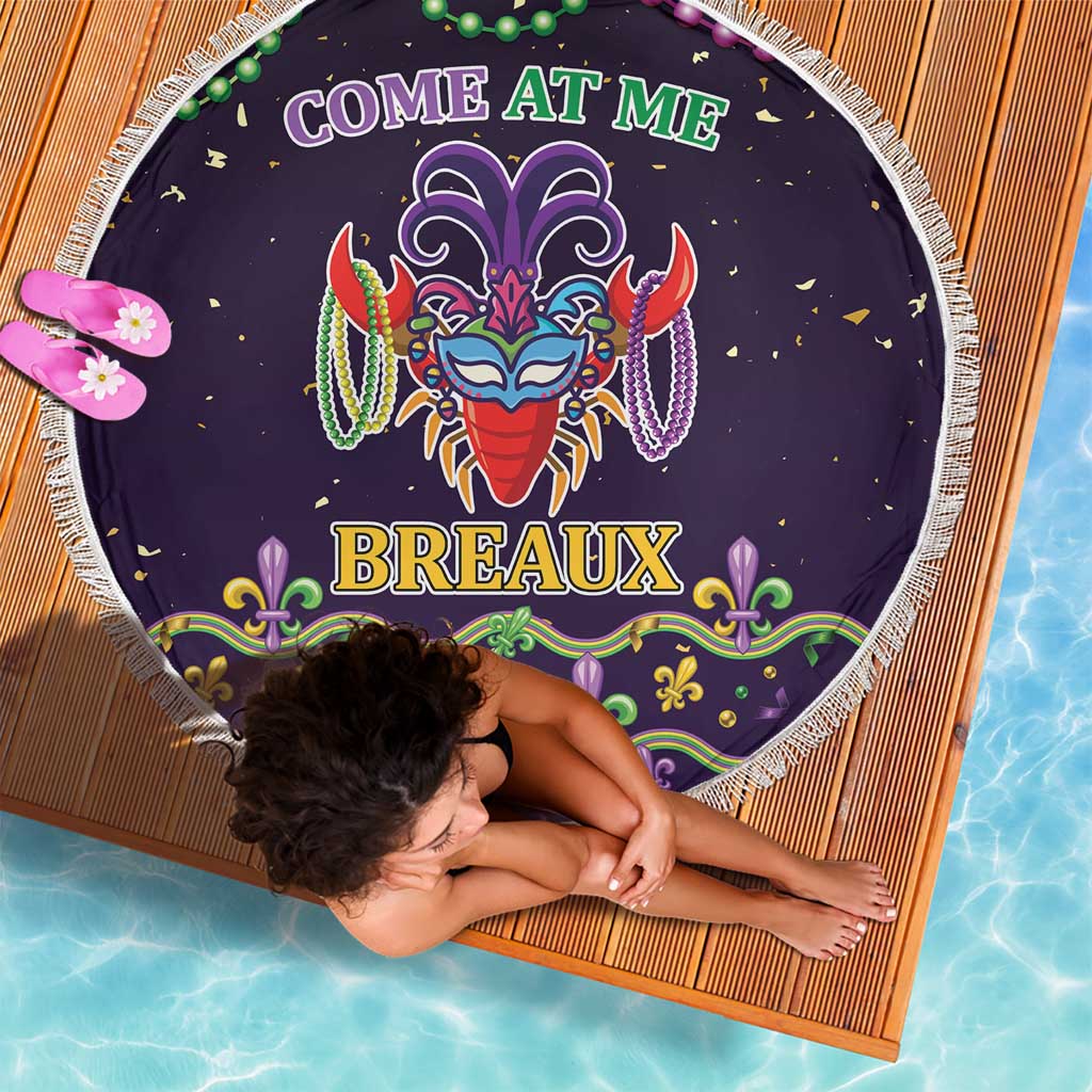 Come At Me Breaux Crawfish Beads Beach Blanket Mardi Gras Carnival