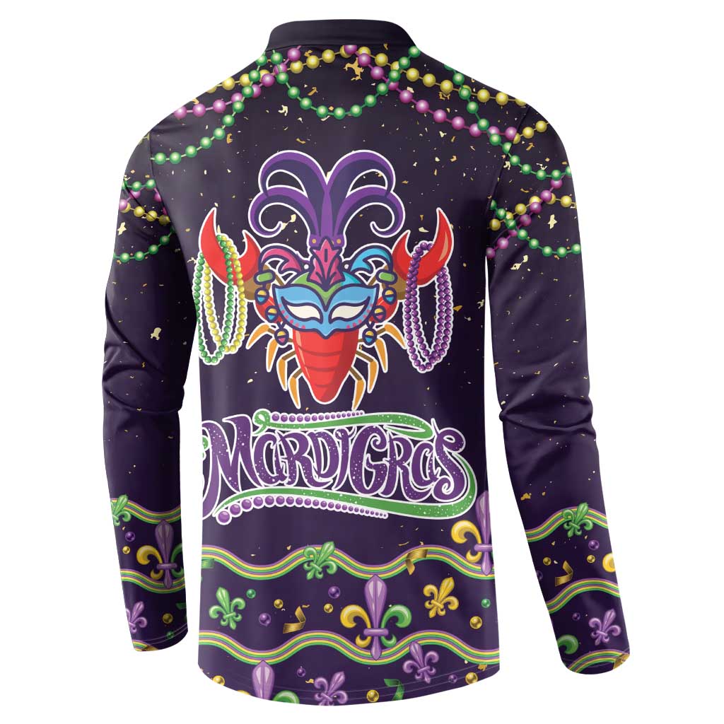 Come At Me Breaux Crawfish Beads Button Sweatshirt Mardi Gras Carnival