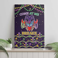 Come At Me Breaux Crawfish Beads Canvas Wall Art Mardi Gras Carnival
