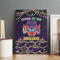 Come At Me Breaux Crawfish Beads Canvas Wall Art Mardi Gras Carnival