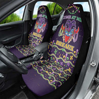 Come At Me Breaux Crawfish Beads Car Seat Cover Mardi Gras Carnival