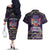 Come At Me Breaux Crawfish Beads Couples Matching Off The Shoulder Long Sleeve Dress and Hawaiian Shirt Mardi Gras Carnival