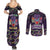 Come At Me Breaux Crawfish Beads Couples Matching Summer Maxi Dress and Long Sleeve Button Shirt Mardi Gras Carnival