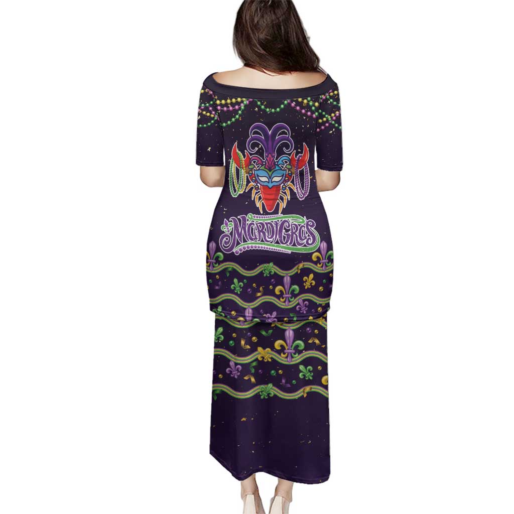 Come At Me Breaux Crawfish Beads Family Matching Puletasi and Hawaiian Shirt Mardi Gras Carnival