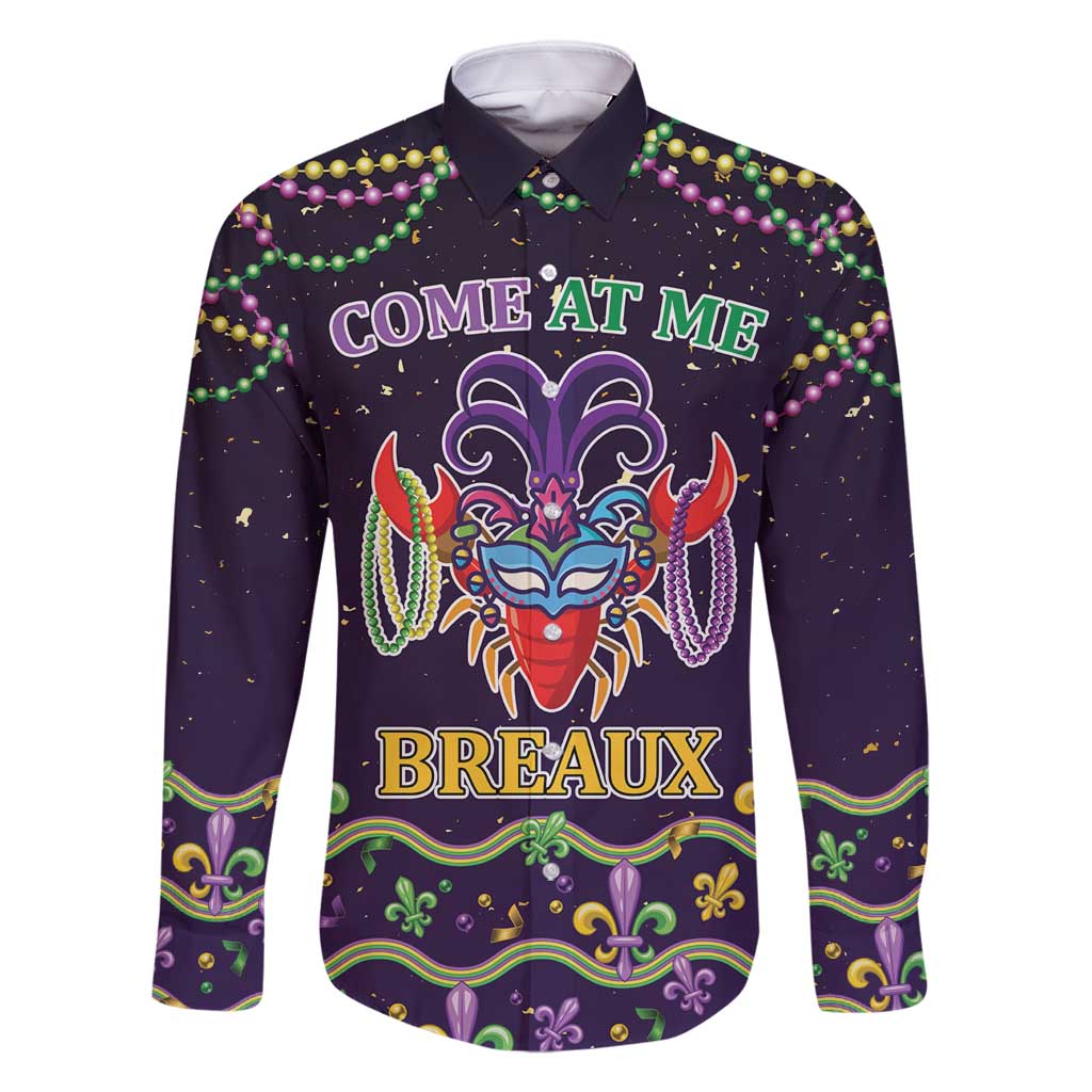 Come At Me Breaux Crawfish Beads Family Matching Tank Maxi Dress and Hawaiian Shirt Mardi Gras Carnival - Wonder Print Shop