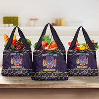 Come At Me Breaux Crawfish Beads Grocery Bag Mardi Gras Carnival