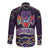 Come At Me Breaux Crawfish Beads Long Sleeve Button Shirt Mardi Gras Carnival