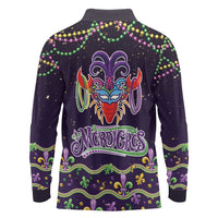 Come At Me Breaux Crawfish Beads Long Sleeve Polo Shirt Mardi Gras Carnival - Wonder Print Shop