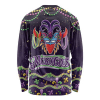 Come At Me Breaux Crawfish Beads Long Sleeve Shirt Mardi Gras Carnival - Wonder Print Shop