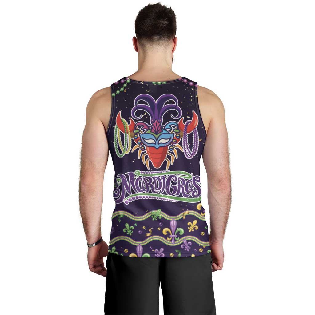 Come At Me Breaux Crawfish Beads Men Tank Top Mardi Gras Carnival - Wonder Print Shop
