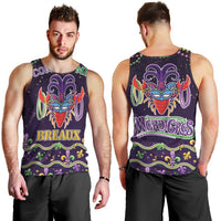 Come At Me Breaux Crawfish Beads Men Tank Top Mardi Gras Carnival - Wonder Print Shop