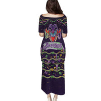 Come At Me Breaux Crawfish Beads Puletasi Mardi Gras Carnival - Wonder Print Shop