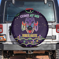 Come At Me Breaux Crawfish Beads Spare Tire Cover Mardi Gras Carnival - Wonder Print Shop
