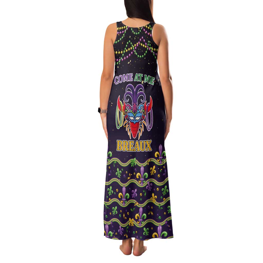Come At Me Breaux Crawfish Beads Tank Maxi Dress Mardi Gras Carnival - Wonder Print Shop