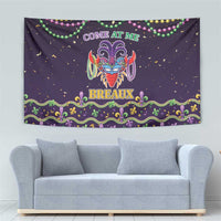 Come At Me Breaux Crawfish Beads Tapestry Mardi Gras Carnival - Wonder Print Shop