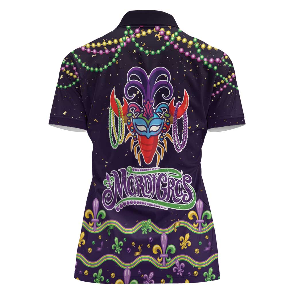 Come At Me Breaux Crawfish Beads Women Polo Shirt Mardi Gras Carnival - Wonder Print Shop