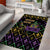 Mardi Gras Carnival Area Rug Geometric Pattern Vintage
