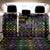 Mardi Gras Carnival Back Car Seat Cover Geometric Pattern Vintage