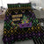 Mardi Gras Carnival Bedding Set Geometric Pattern Vintage
