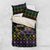 Mardi Gras Carnival Bedding Set Geometric Pattern Vintage