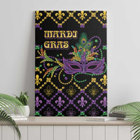 Mardi Gras Carnival Canvas Wall Art Geometric Pattern Vintage