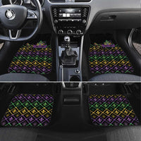 Mardi Gras Carnival Car Mats Geometric Pattern Vintage