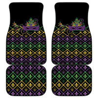 Mardi Gras Carnival Car Mats Geometric Pattern Vintage