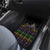 Mardi Gras Carnival Car Mats Geometric Pattern Vintage