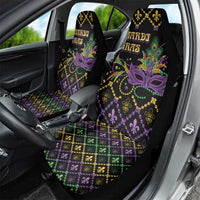 Mardi Gras Carnival Car Seat Cover Geometric Pattern Vintage