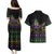 Mardi Gras Carnival Couples Matching Puletasi and Hawaiian Shirt Geometric Pattern Vintage