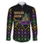 Mardi Gras Carnival Family Matching Long Sleeve Bodycon Dress and Hawaiian Shirt Geometric Pattern Vintage LT9 - Wonder Print Shop