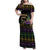 Mardi Gras Carnival Family Matching Off Shoulder Maxi Dress and Hawaiian Shirt Geometric Pattern Vintage LT9 - Wonder Print Shop
