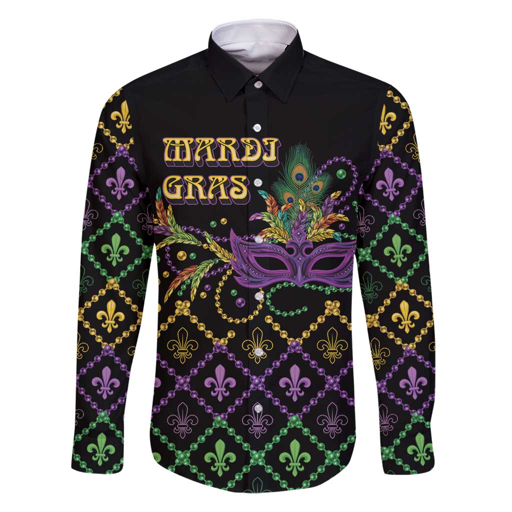 Mardi Gras Carnival Family Matching Off Shoulder Short Dress and Hawaiian Shirt Geometric Pattern Vintage LT9 - Wonder Print Shop