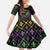 Mardi Gras Carnival Family Matching Puletasi and Hawaiian Shirt Geometric Pattern Vintage