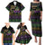 Mardi Gras Carnival Family Matching Puletasi and Hawaiian Shirt Geometric Pattern Vintage