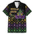 Mardi Gras Carnival Family Matching Puletasi and Hawaiian Shirt Geometric Pattern Vintage