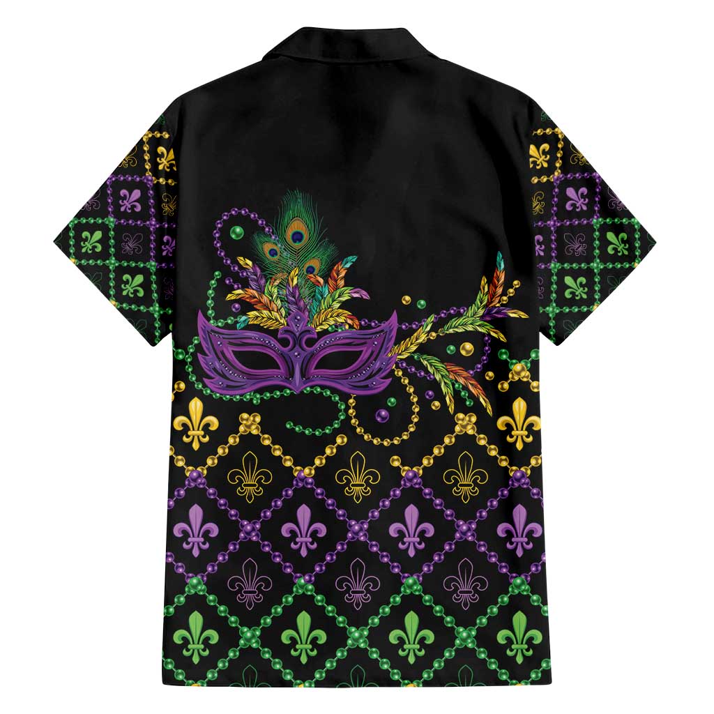 Mardi Gras Carnival Family Matching Puletasi and Hawaiian Shirt Geometric Pattern Vintage