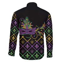 Mardi Gras Carnival Family Matching Puletasi and Hawaiian Shirt Geometric Pattern Vintage