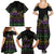 Mardi Gras Carnival Family Matching Summer Maxi Dress and Hawaiian Shirt Geometric Pattern Vintage - Wonder Print Shop