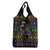 Mardi Gras Carnival Grocery Bag Geometric Pattern Vintage