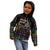 Mardi Gras Carnival Kid Hoodie Geometric Pattern Vintage - Wonder Print Shop