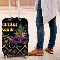Mardi Gras Carnival Luggage Cover Geometric Pattern Vintage - Wonder Print Shop
