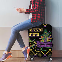 Mardi Gras Carnival Luggage Cover Geometric Pattern Vintage - Wonder Print Shop
