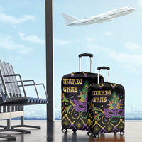 Mardi Gras Carnival Luggage Cover Geometric Pattern Vintage - Wonder Print Shop