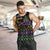 Mardi Gras Carnival Men Tank Top Geometric Pattern Vintage - Wonder Print Shop