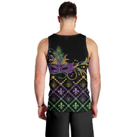 Mardi Gras Carnival Men Tank Top Geometric Pattern Vintage - Wonder Print Shop