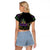 Mardi Gras Carnival Raglan Cropped T Shirt Geometric Pattern Vintage - Wonder Print Shop