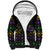 Mardi Gras Carnival Sherpa Hoodie Geometric Pattern Vintage - Wonder Print Shop