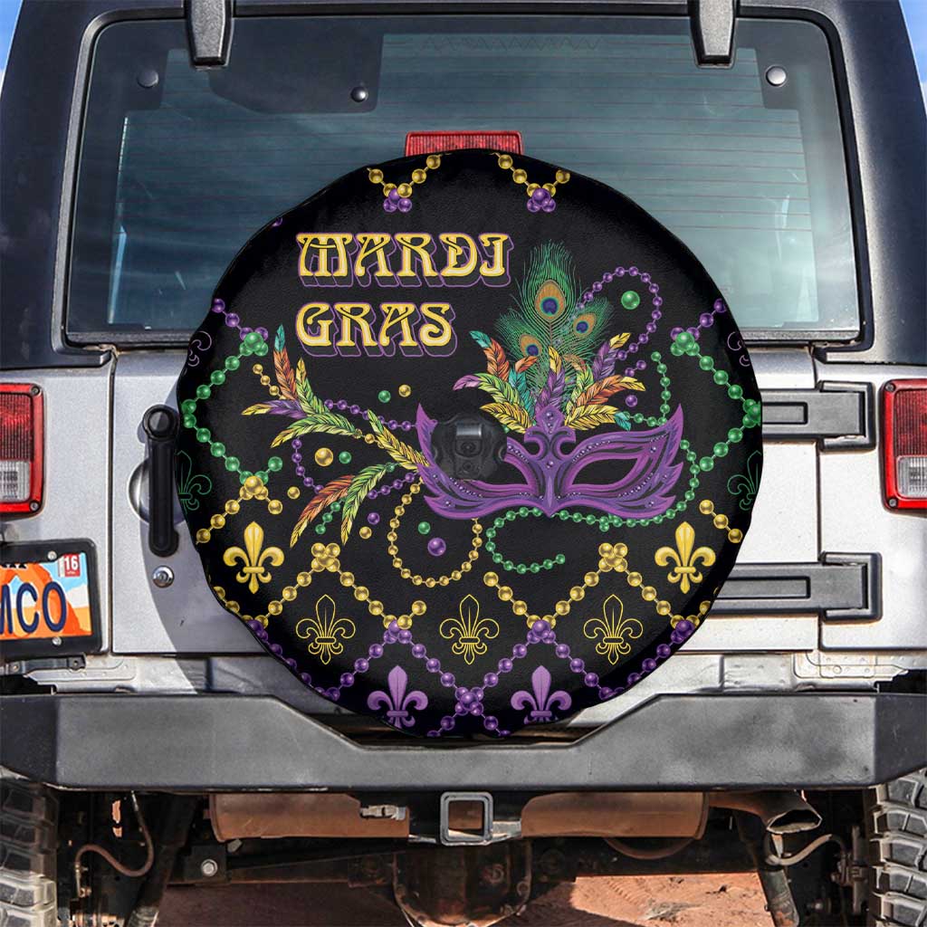 Mardi Gras Carnival Spare Tire Cover Geometric Pattern Vintage - Wonder Print Shop